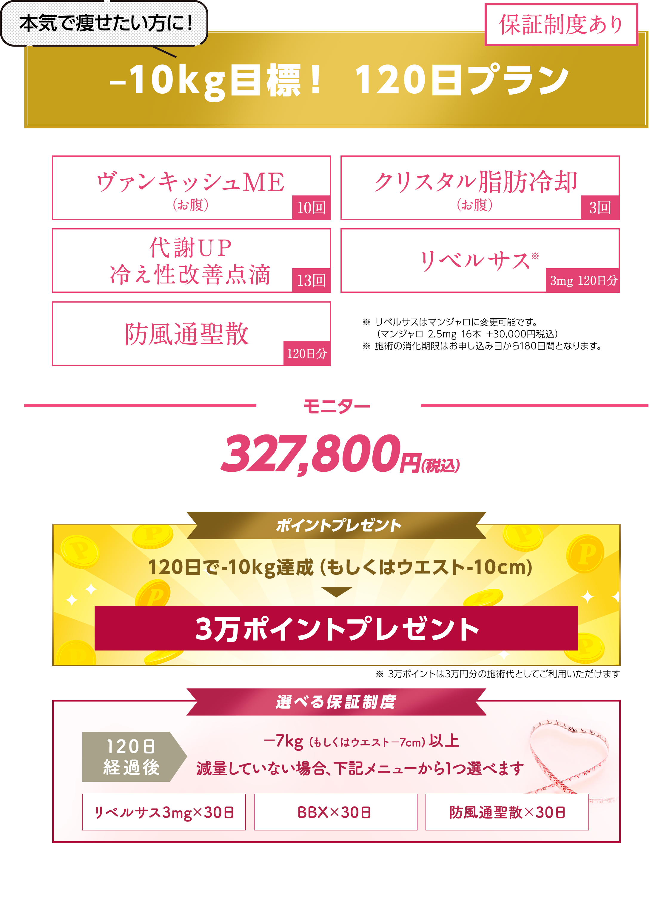 –10kg目標！ 120日プラン